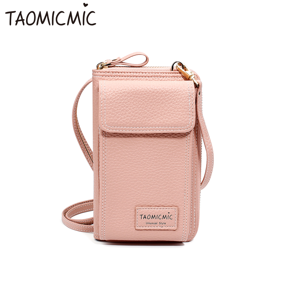 Wholeesales PU Leather Cell Phone Pouch Ladies Shoulder Bags New Design pu Sling Bag &cross body bag