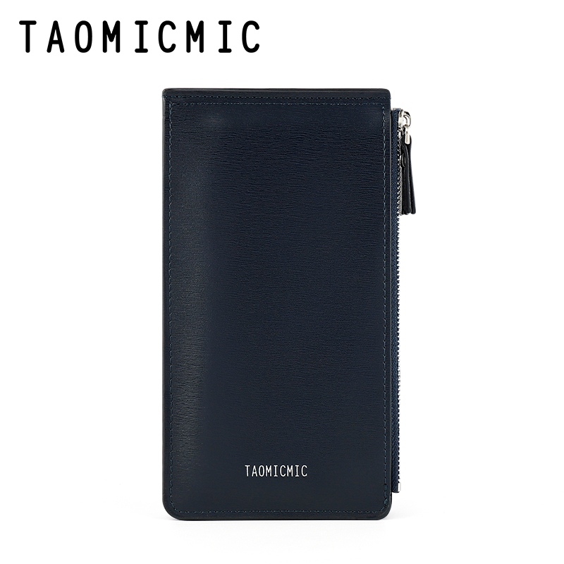 Hot sale high level Oem Customized long fold cover PU leather waterproof Mens wallet