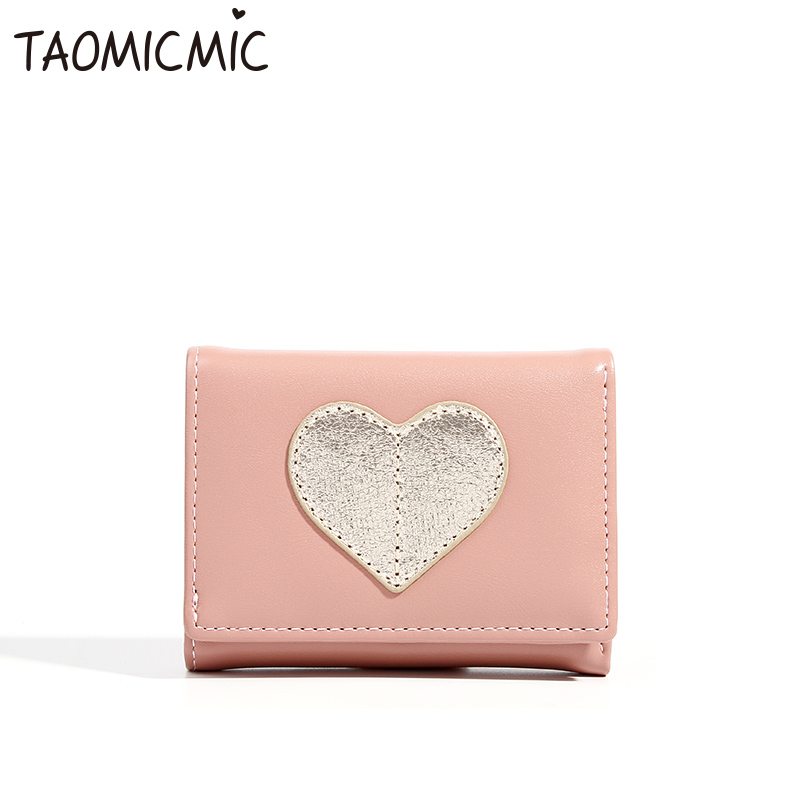 Wholesale price Hot sale heart pattern simple fashion purse multifunctional women's Short wallet