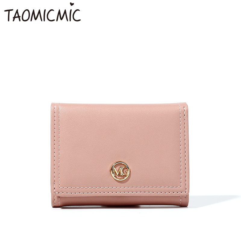 wholesales fashion Pu leather Credit card holder coins wallet short   foldable women wallet
