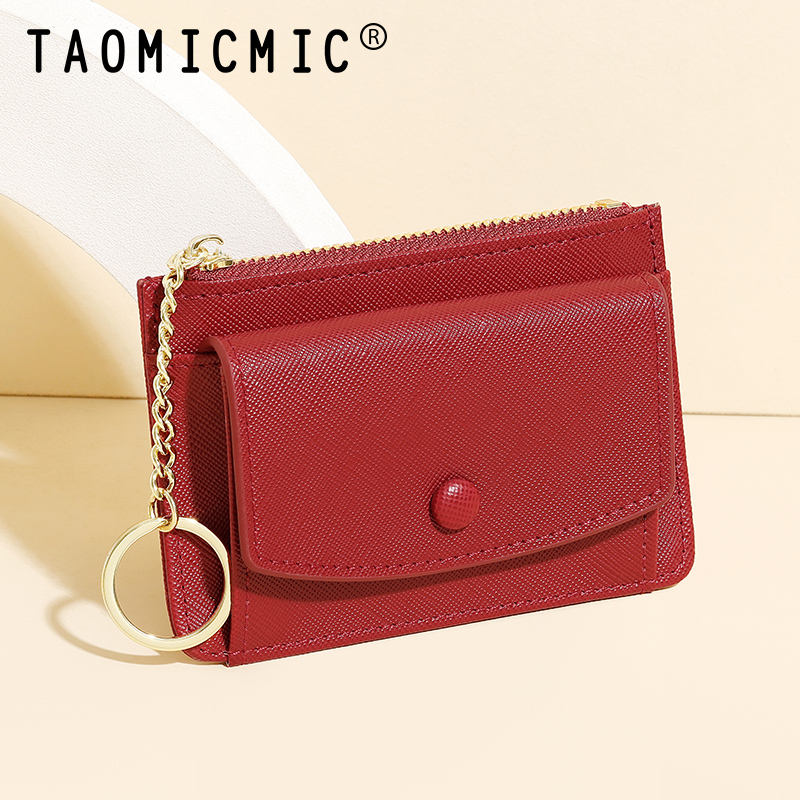 TAOMICMIC Easily Carry Coin Purse Keychain Pu Leather Mini Bag Keychain Pouch With Best Price