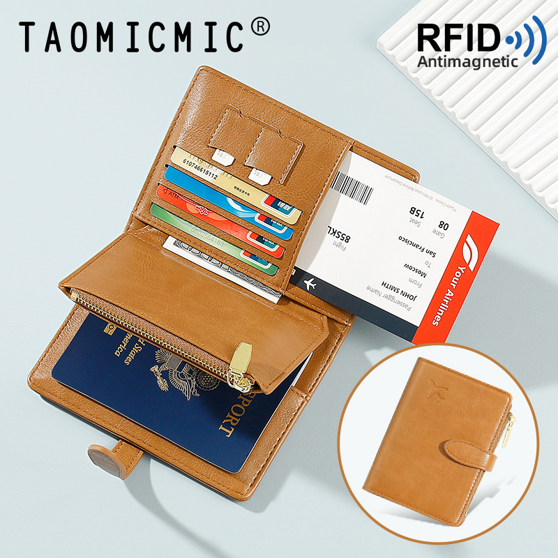 TAOMICMIC Wholesale Products Anti-Theft Bag Travel Multi-Functional Passport Highly Durable Card Holder With Zipper