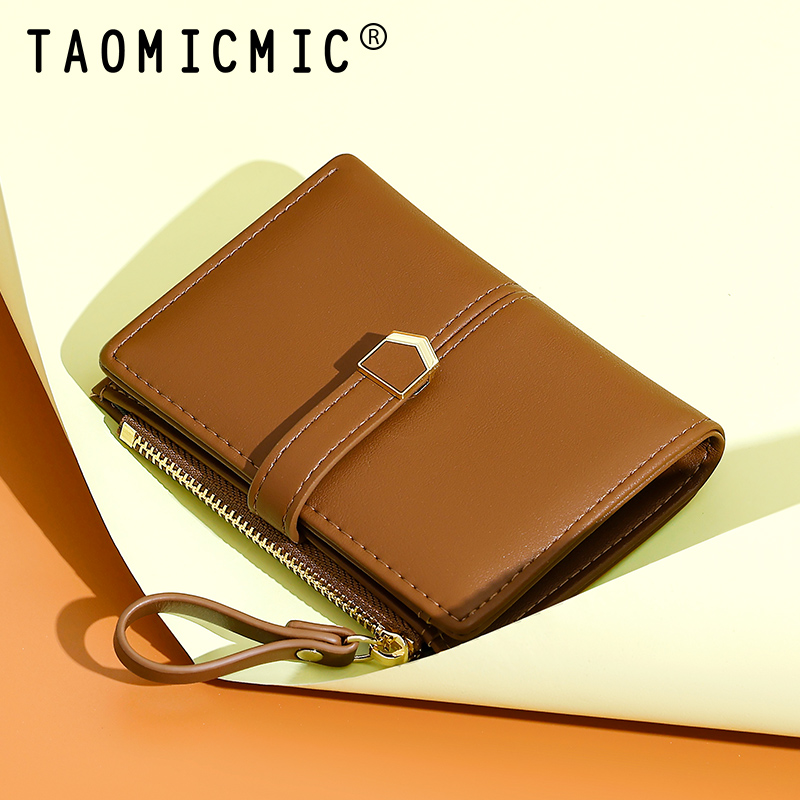 Taomicmic Korean Version Two-Fold Multi-Card Women'S Wallet With Simple Zipper 100percent Professional QC Passed