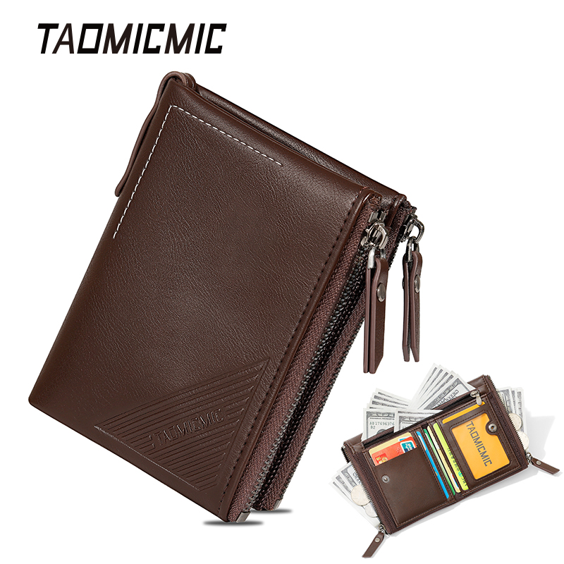 TOAMICMIC New Design Waterproof Wallet Large Capacity Man'S Purse With Zipper Keep Your Finance Safety