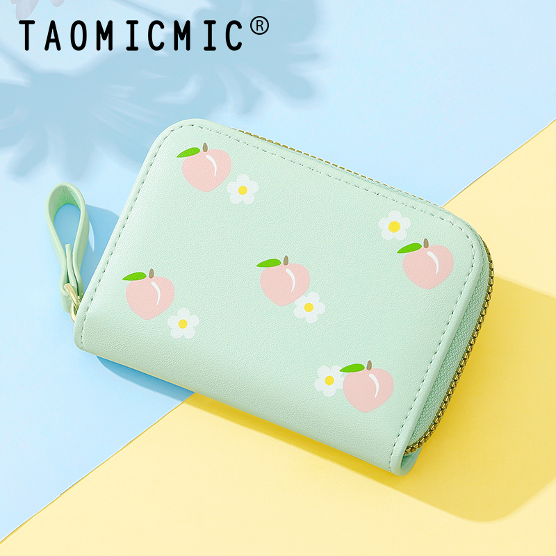 TAOMICMIC High Quality Printed Multi-Card Lady Card Bag Cute Mini Zipper With Professional Qc Team Strict