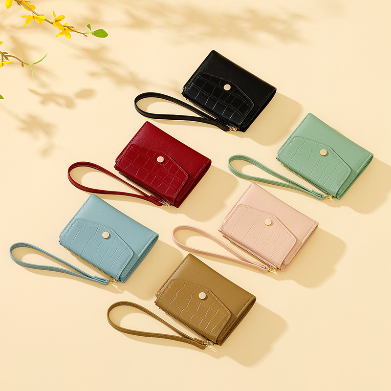 TAOMICMIC Advanced new fashion mini design short hand purse ladies ins folding documents cross-border wholesale card bag
