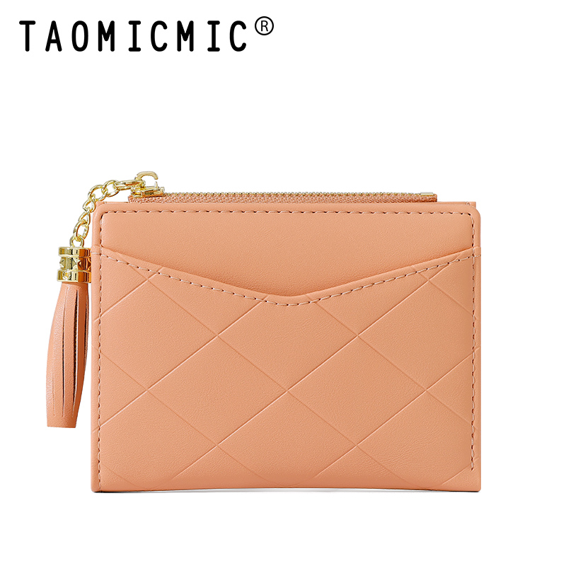 TAOMICMIC New senior short ladies student foreign trade wallet Heavy retro large capacity folding multi-card coin wallet