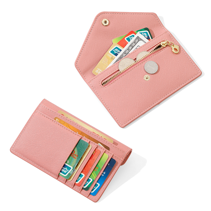 TAOMICMIC Simple creative multi-card wholesale zipper Japan and South Korea purse female cross-border PU multi-function document