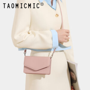 TAOMICMIC Women’s Pu Leather Crossbody  Bag  Cabinet Pocket for Daily Use(D7105-A)