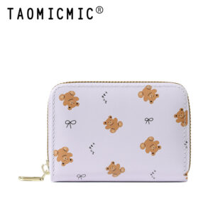 TAOMICMIC Women's Pu  Leather Card Holder Bifold Card Coin for Gift (Y9537)