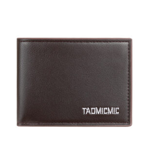 TAOMICMIC Men Pu Leather Wallet Purse Biflod Card Holder for Gift (S3247)
