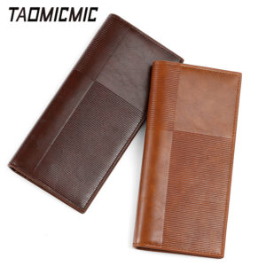 TAOMICMIC Men Pu Leather Long Wallet Purse Silm Card Holder for Gift (S3264)