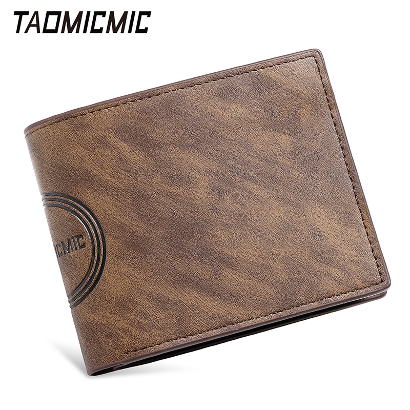 TAOMICMIC Men's PU Leather Wallet Bifold Vintage Large Capacity Purse For Daily Gift (S3290) - 图片 5