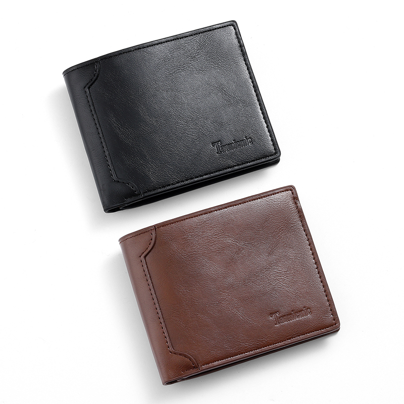 TAOMICMIC Short Men's Wallet PU Classic Bifold Durable Wallet For Present (S3291) - 图片 7