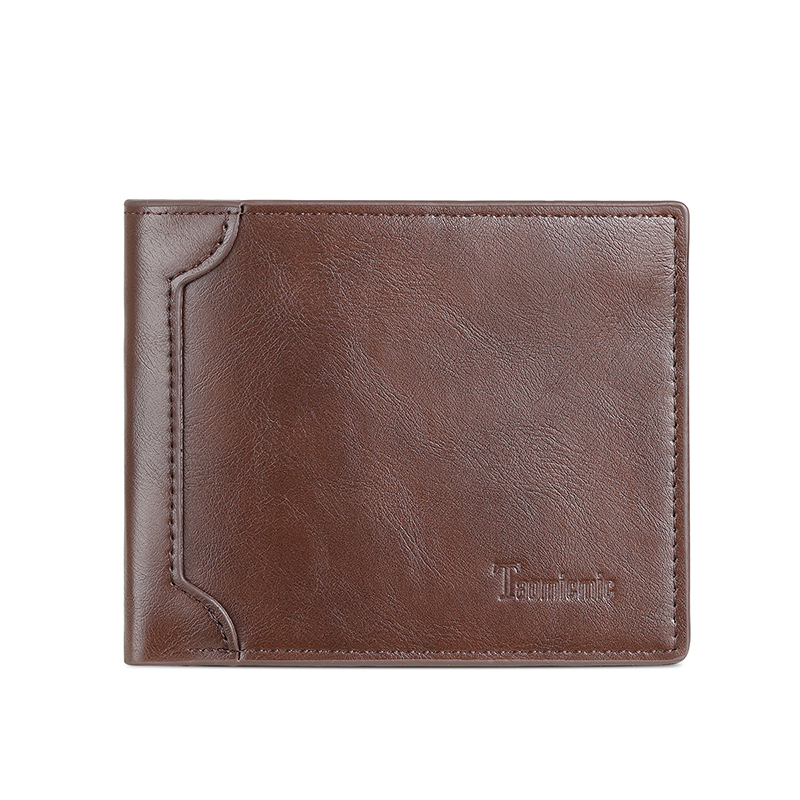 TAOMICMIC Short Men's Wallet PU Classic Bifold Durable Wallet For Present (S3291)