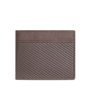 TAOMICMIC Men's Bifold Wallet PU Leather Spliced Textured Multi Card Slots For Gift (S3294)