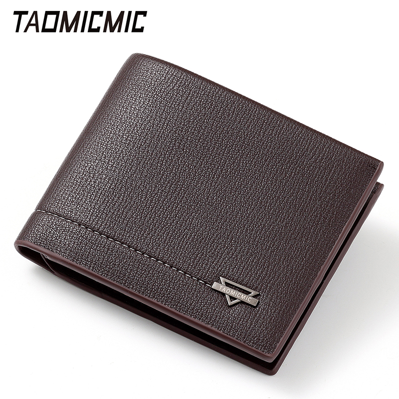 TAOMICMIC Men's Bifold Wallet PU Leather Large Capacity Short Purse for Gift (S3302) - 图片 5