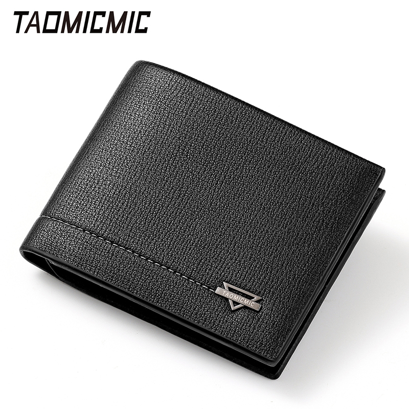 TAOMICMIC Men's Bifold Wallet PU Leather Large Capacity Short Purse for Gift (S3302) - 图片 6