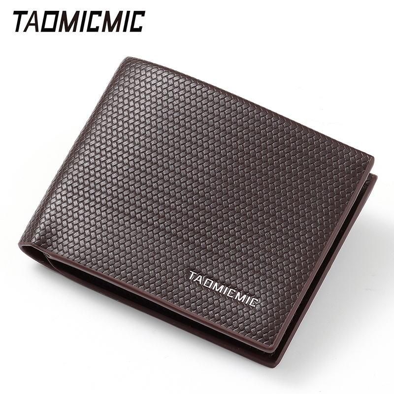 TAOMICMIC Men's Bifold Wallet Textured PU Leather Durable Large Capacity For Business(S3304) - 图片 5