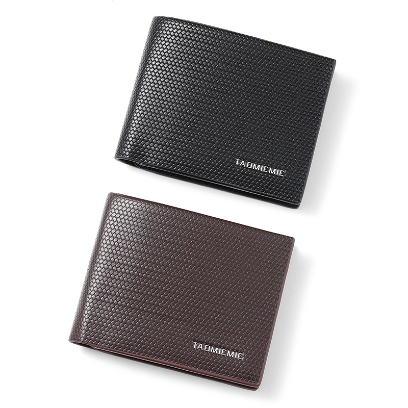 TAOMICMIC Men's Bifold Wallet Textured PU Leather Durable Large Capacity For Business(S3304) - 图片 7