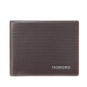 TAOMICMIC Men's Bifold Wallet Textured PU Leather Durable Large Capacity For Business(S3304)