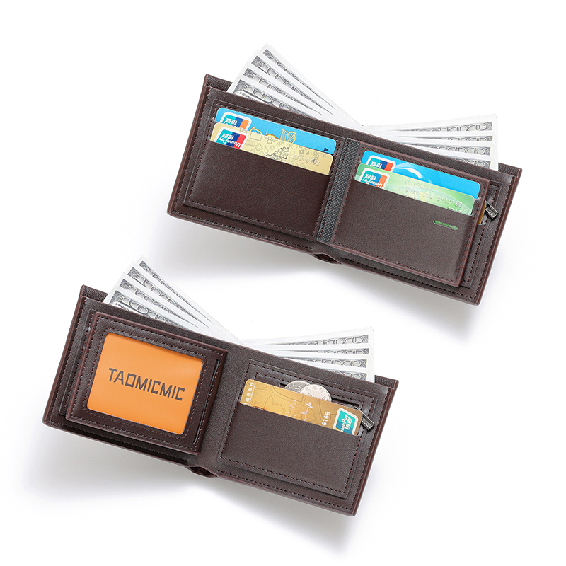 TAOMICMIC Short Men's Wallet Foldable Card Slots for Coin Pocket (S3305) - 图片 4