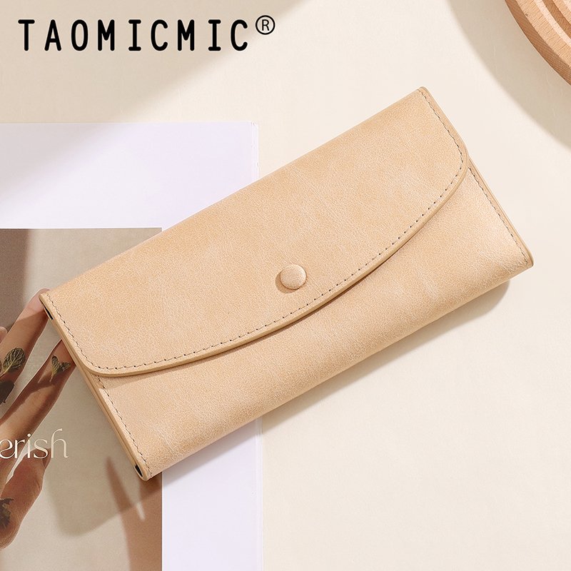 TAOMICMIC Women's Long Wallet PU Leather Envelope Design Multi Card Cash Storage For Gift (Y9438) - 图片 3