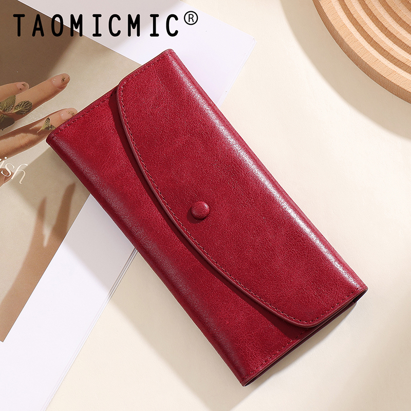 TAOMICMIC Women's Long Wallet PU Leather Envelope Design Multi Card Cash Storage For Gift (Y9438) - 图片 7