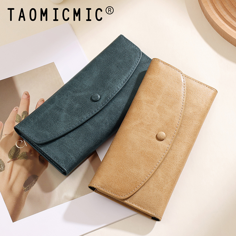 TAOMICMIC Women's Long Wallet PU Leather Envelope Design Multi Card Cash Storage For Gift (Y9438) - 图片 8