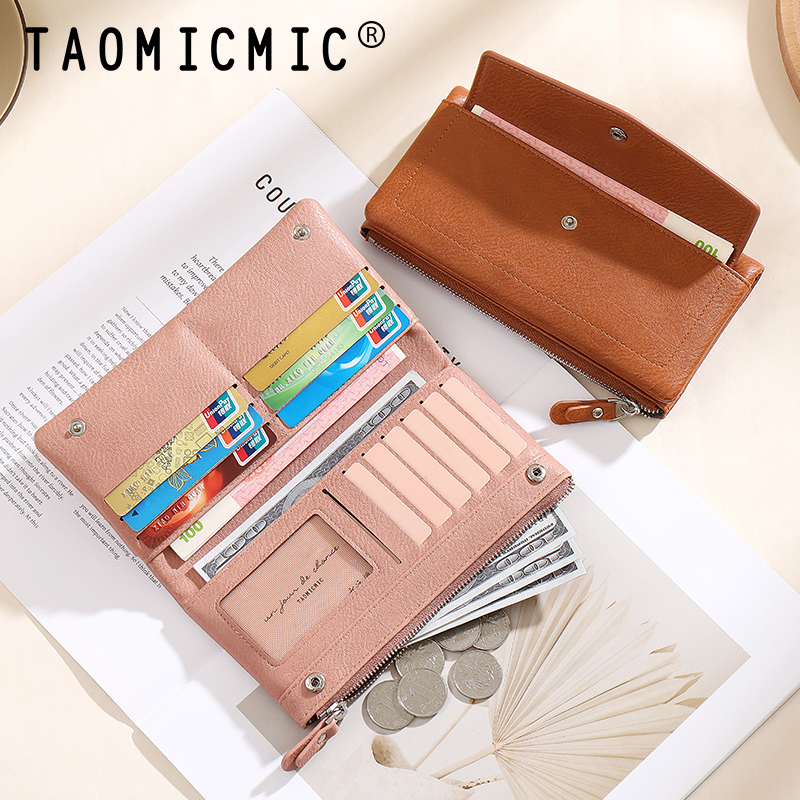 TAOMICMIC Women’s long Wallet PU Leather Envelope Design Large Capacity For Daily Use(Y9360) - 图片 4
