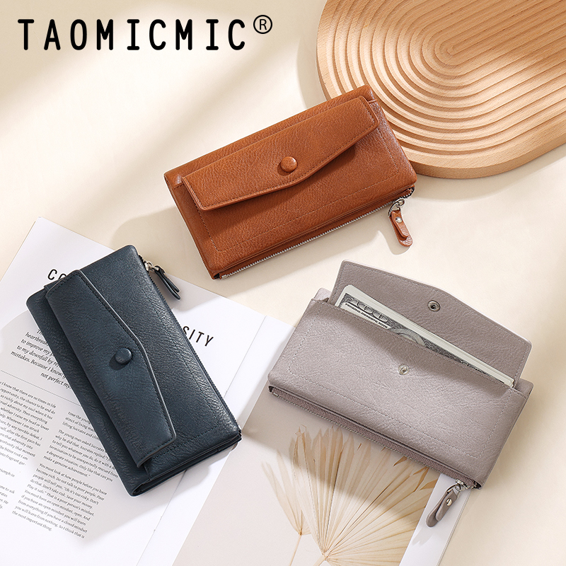 TAOMICMIC Women’s long Wallet PU Leather Envelope Design Large Capacity For Daily Use(Y9360) - 图片 8