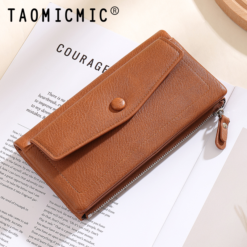 TAOMICMIC Women’s long Wallet PU Leather Envelope Design Large Capacity For Daily Use(Y9360) - 图片 6