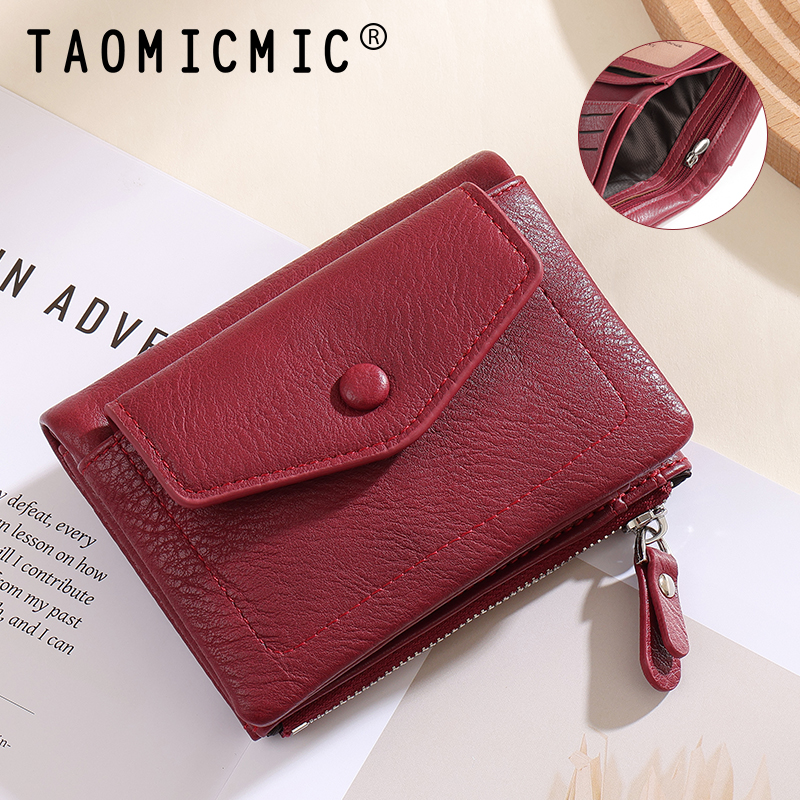 TAOMICMIC Women's short Wallet PU Leather Multi Card Coin Storage For Daily Use(Y9361) - 图片 4