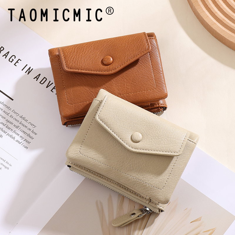 TAOMICMIC Women's short Wallet PU Leather Multi Card Coin Storage For Daily Use(Y9361) - 图片 8