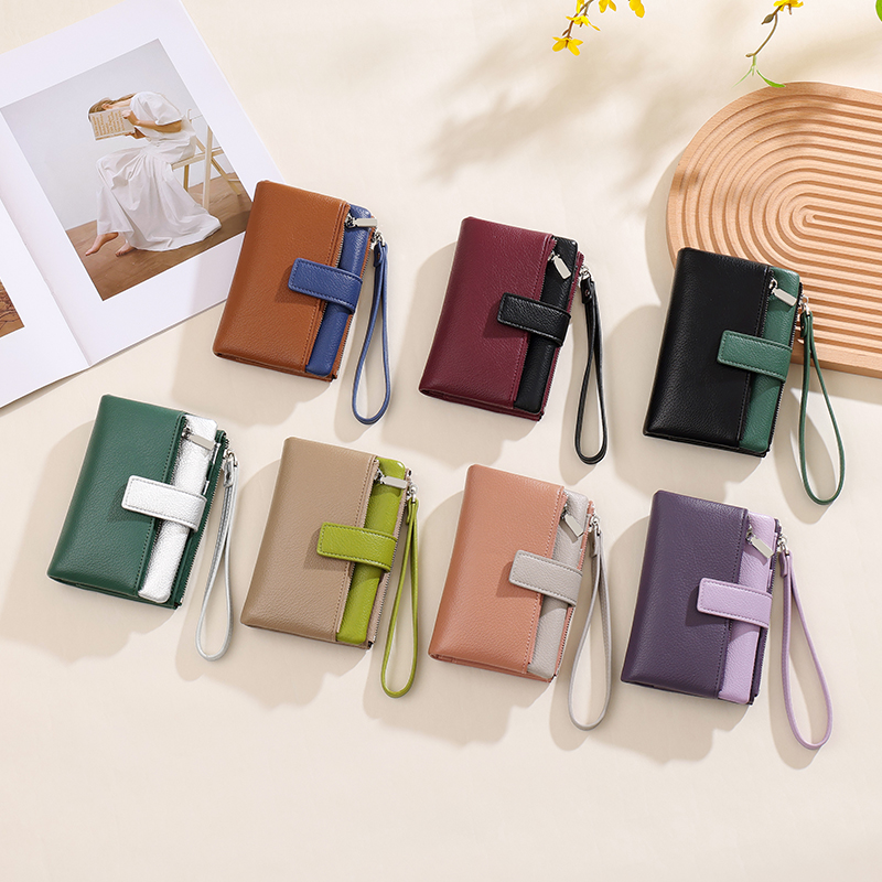 TAOMICMIC Women’s Wristlet Wallet Two-tone PU Leather Durable Coin Pocket For Daily Use(Y9395) - 图片 9