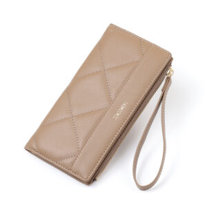 TAOMICMIC Women’s long Wallet PU Leather Quilted Rhombus Pattern Large Capacity For Daily Use(Y9397)