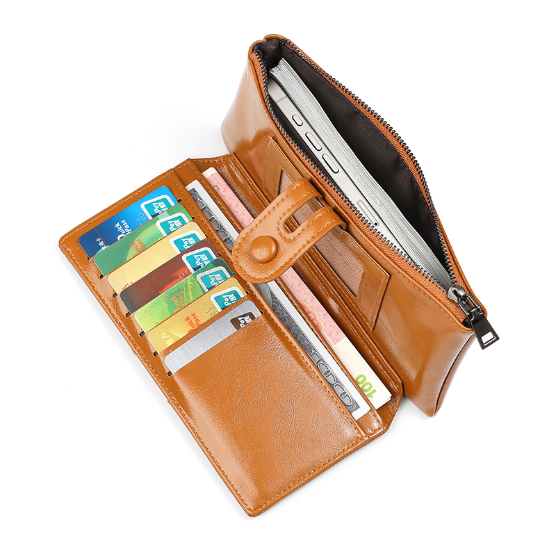 TAOMICMIC Women's Long Wallet Glossy PU Leather Large Capacity For Daily Use (Y9409) - 图片 7