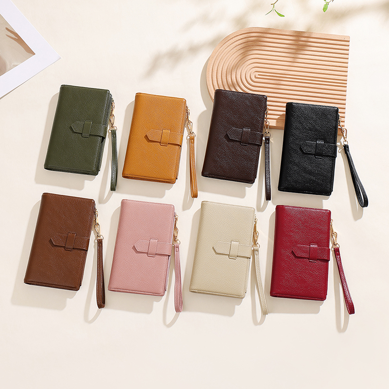 TAOMICMIC Women's Long Wallet PU Leather Strap Closure Side Zipper RFID Blocking Purse for Gift (Y9430) - 图片 9