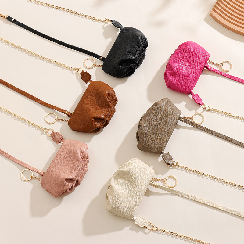 TAOMICMIC Women Shoulder Bag PU Leather Metal Chain Decor Portable For Daily Use(Y9470) - 图片 10