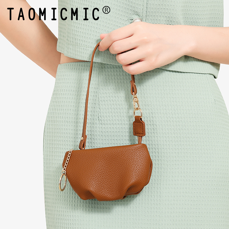 TAOMICMIC Women Shoulder Bag PU Leather Metal Chain Decor Portable For Daily Use(Y9470) - 图片 6