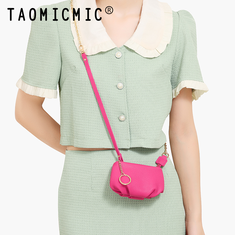 TAOMICMIC Women Shoulder Bag PU Leather Metal Chain Decor Portable For Daily Use(Y9470) - 图片 7