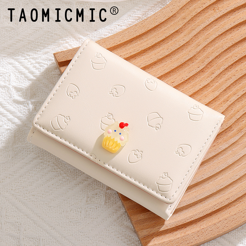 TAOMICMIC Women's Short Wallet PU Leather Embossed Pattern Slim Lightweight For Gift(Y9471) - 图片 6