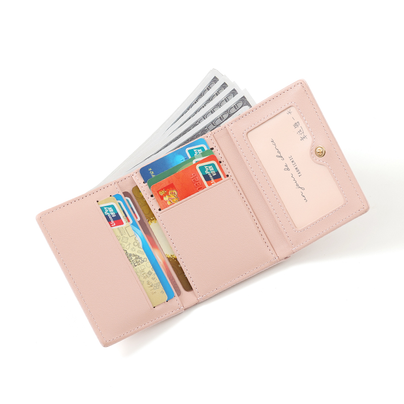 TAOMICMIC Women's Short Wallet PU Leather Embossed Pattern Slim Lightweight For Gift(Y9471) - 图片 5