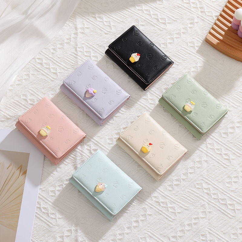 TAOMICMIC Women's Short Wallet PU Leather Embossed Pattern Slim Lightweight For Gift(Y9471) - 图片 9