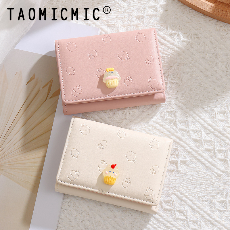 TAOMICMIC Women's Short Wallet PU Leather Embossed Pattern Slim Lightweight For Gift(Y9471) - 图片 8