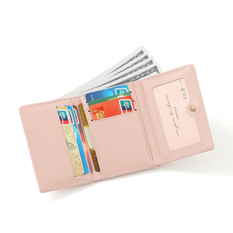 TAOMICMIC Women's Short Wallet Mini Tri Fold Multi Card Slots Lightweight For Gift(Y9473) - 图片 5