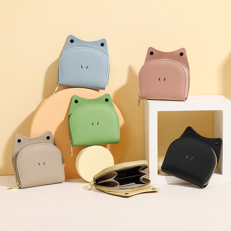 TAOMICMIC Cartoon Mini Wallet PU Leather Novelty Animal Shape Lightweight Compact Organizer For Girls(Y9474) - 图片 9