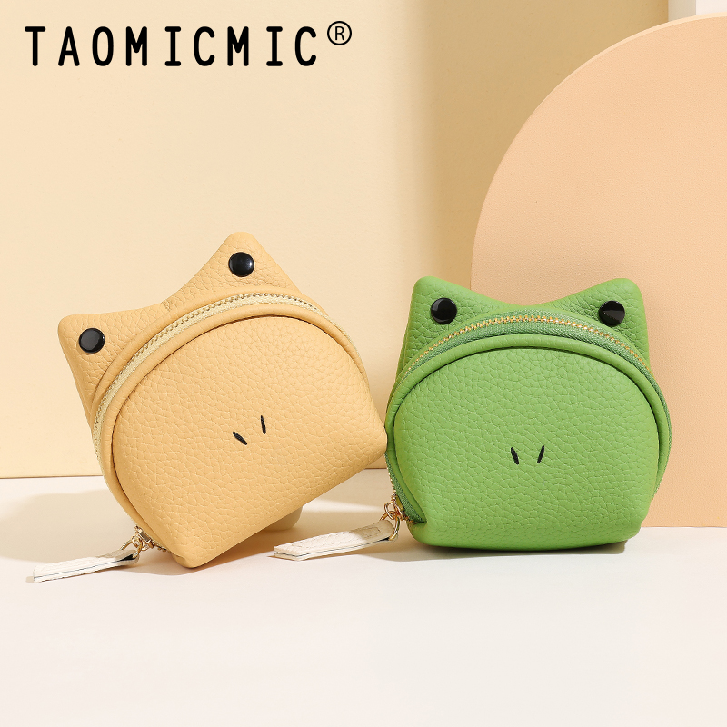 TAOMICMIC Frog Mini Wallet PU Leather Cartoon Shape Compact Storage For Girls Casual Use(Y9507) - 图片 6