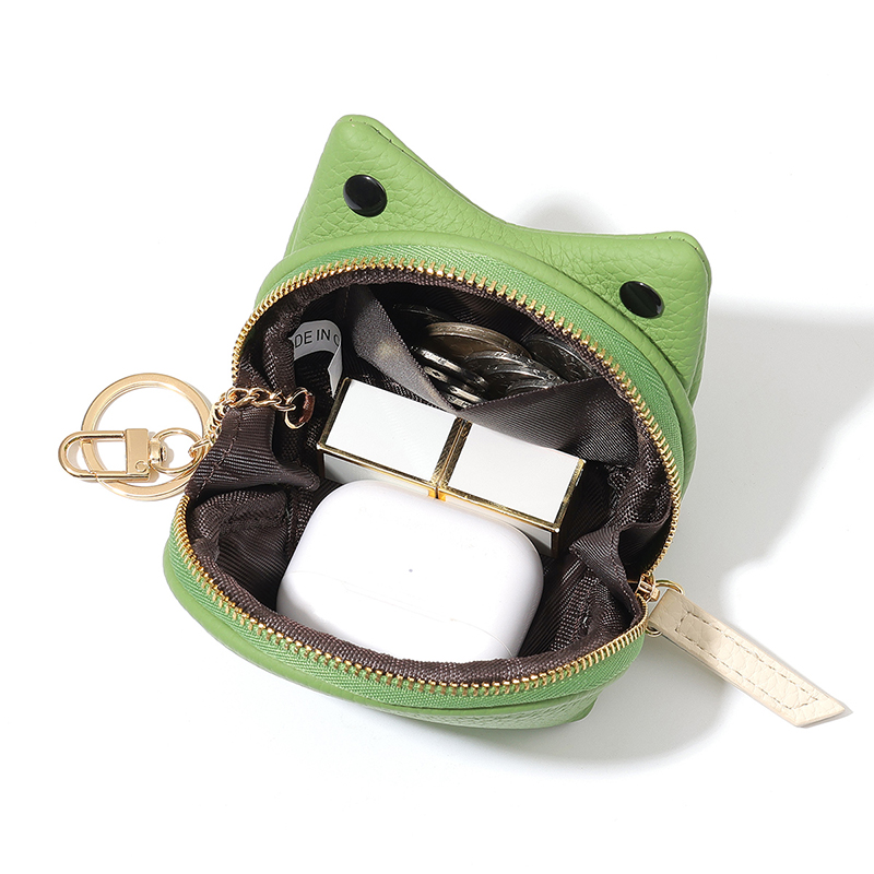 TAOMICMIC Frog Mini Wallet PU Leather Cartoon Shape Compact Storage For Girls Casual Use(Y9507) - 图片 5