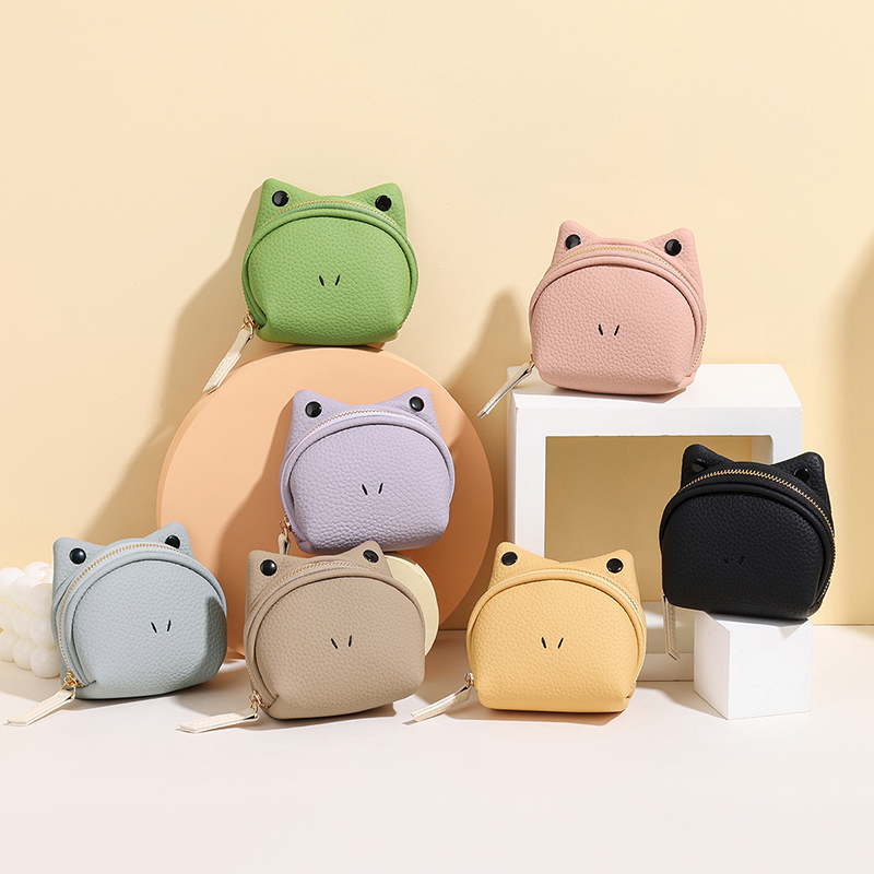 TAOMICMIC Frog Mini Wallet PU Leather Cartoon Shape Compact Storage For Girls Casual Use(Y9507) - 图片 9